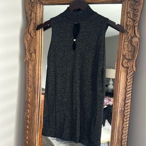 NWT Black and Silver Top